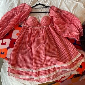 Kitteny Milkmaid Dress